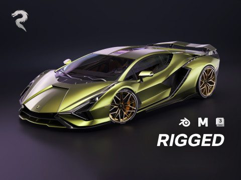 Lambo rghini sian 3D Model