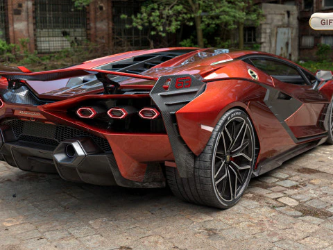 Lambo rghini sian 3D Model