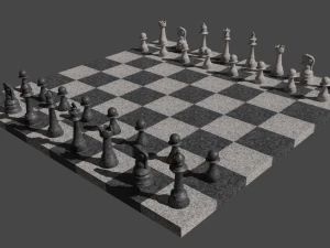 棋 3D 模型