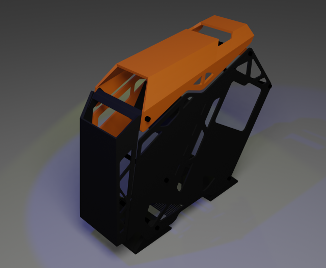 computer case gaming low-poly 3D 模型 .c4d .max .obj .3ds .fbx .stl .blend 