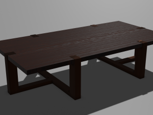 coffee table low-poly 3D 모델