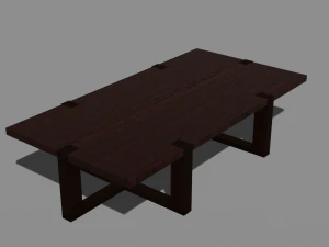 coffee table low-poly 3D Model