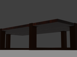 coffee table low-poly 3D 모델