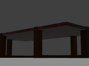 coffee table low-poly 3D Model