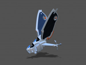 butterflyaircraftfbx 3D Model