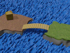 простой остров 3D Модель