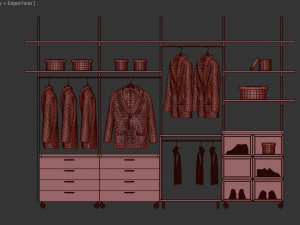 coats for shop and wardrobe 3D Model