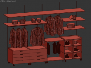 coats for shop and wardrobe 3D Model