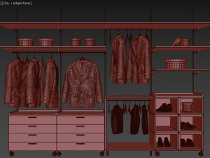 coats for shop and wardrobe 3D Model