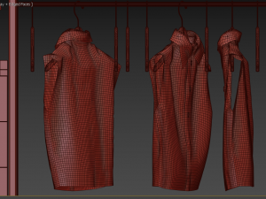 coats for shop and wardrobe 3D Model