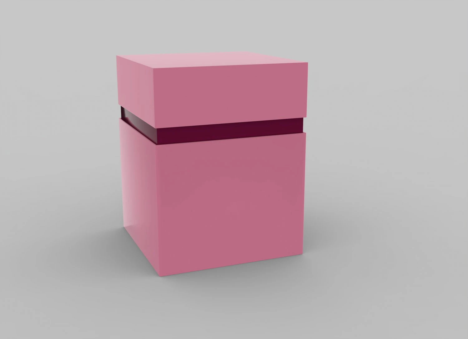 Cosmetics box Packaging Low-poly 3D Model .c4d .max .obj .3ds .fbx .stl .blend 