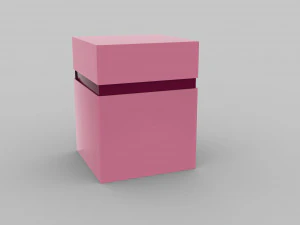 Embalagem de caixa de cosm&eacute;ticos Low-poly Modelo 3D