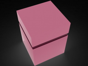 Cosmetics box Packaging Low-poly Modello 3D