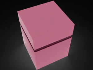 Cosmetics box Packaging Low-poly 3D Model