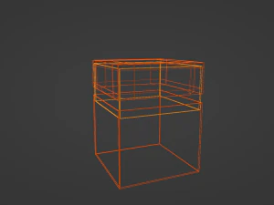 Cosmetics box Packaging Low-poly 3D Model