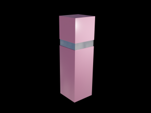 Cosmetics box Packaging Low-poly 3D Model