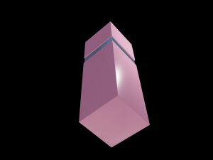 Cosmetics box Packaging Low-poly 3D Model