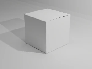 Caja de cart&oacute;n Embalaje Low-poly Modelo 3D