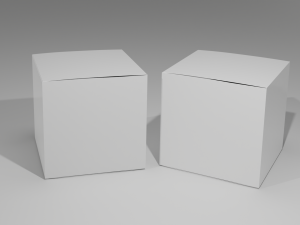 Cardboard box Packaging Low-poly Modèle 3D