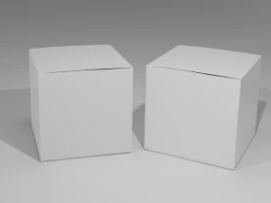Cardboard box Packaging Low-poly 3D Model