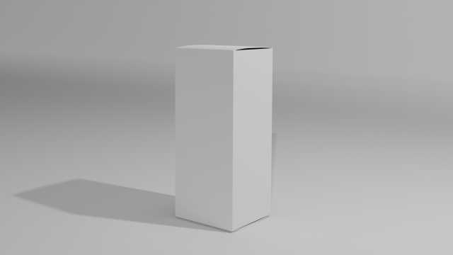 Cardboard box Packaging Low-poly 3D Model .c4d .max .obj .3ds .fbx .stl .blend 