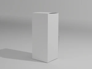 Caja de cart&oacute;n Embalaje Low-poly Modelo 3D