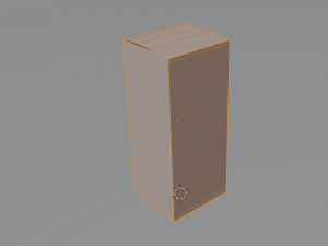 Cardboard box Packaging Low-poly 3D Model