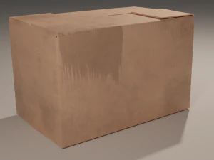 Cardboard box 3D Model