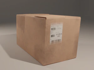 Cardboard box 3D Model