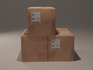 Cardboard box 3D Model