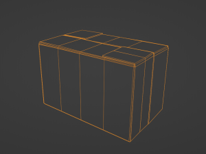 Cardboard box 3D Model