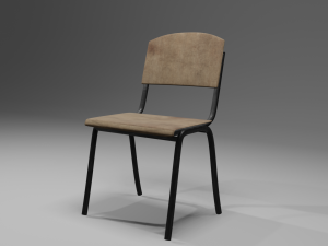 Wooden chair 3D game assets 3D Model
