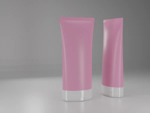 Cosmetics tube Packaging Low-poly 3D Model