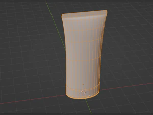 Cosmetics tube Packaging Low-poly 3D Model