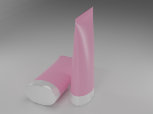Cosmetics tube Packaging Low-poly 3D-Modell