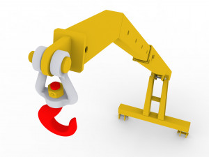 crane for farm tractor Model 3D