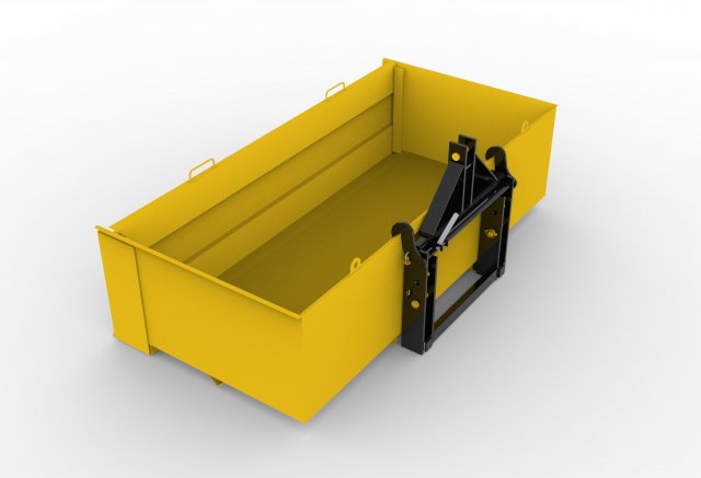 rear platform for tractor 3D Model .c4d .max .obj .3ds .fbx .stl .blend 