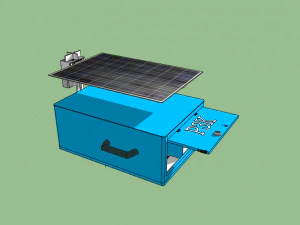 alimentation de secours avec tracker solaire Modèle 3D