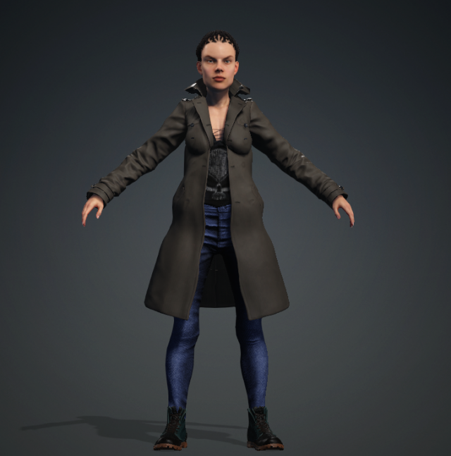 CARTHERINE - Realistic Female Character Low-poly 3Dモデル .c4d .max .obj .3ds .fbx .stl .blend 