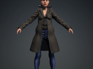 CARTHERINE - Realistic Female Character Low-poly 3D 模型