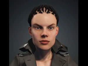 캐서린 - 현실적인 여성 캐릭터 로우폴리 3D 모델