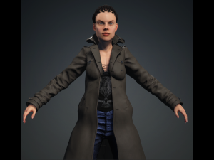CARTHERINE - Realistic Female Character Low-poly 3Dモデル