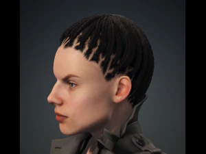 캐서린 - 현실적인 여성 캐릭터 로우폴리 3D 모델