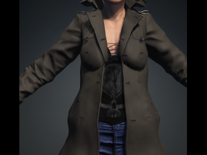 CARTHERINE - Realistic Female Character Low-poly 3Dモデル