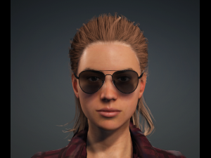 Glory - Female Rigged 3d Character Low-poly 3D Model