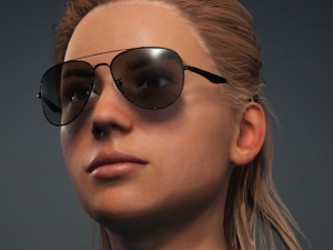 Glory - Female Rigged 3d Character Low-poly 3D Model