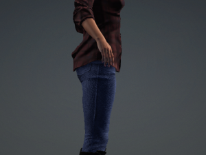 Glory - Female Rigged 3d Character Low-poly 3D Model