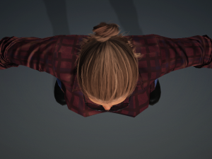 Glory - Female Rigged 3d Character Low-poly 3D Model