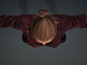 Glory - Female Rigged 3d Character Low-poly 3D Model