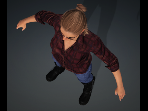 Glory - Female Rigged 3d Character Low-poly 3D Model